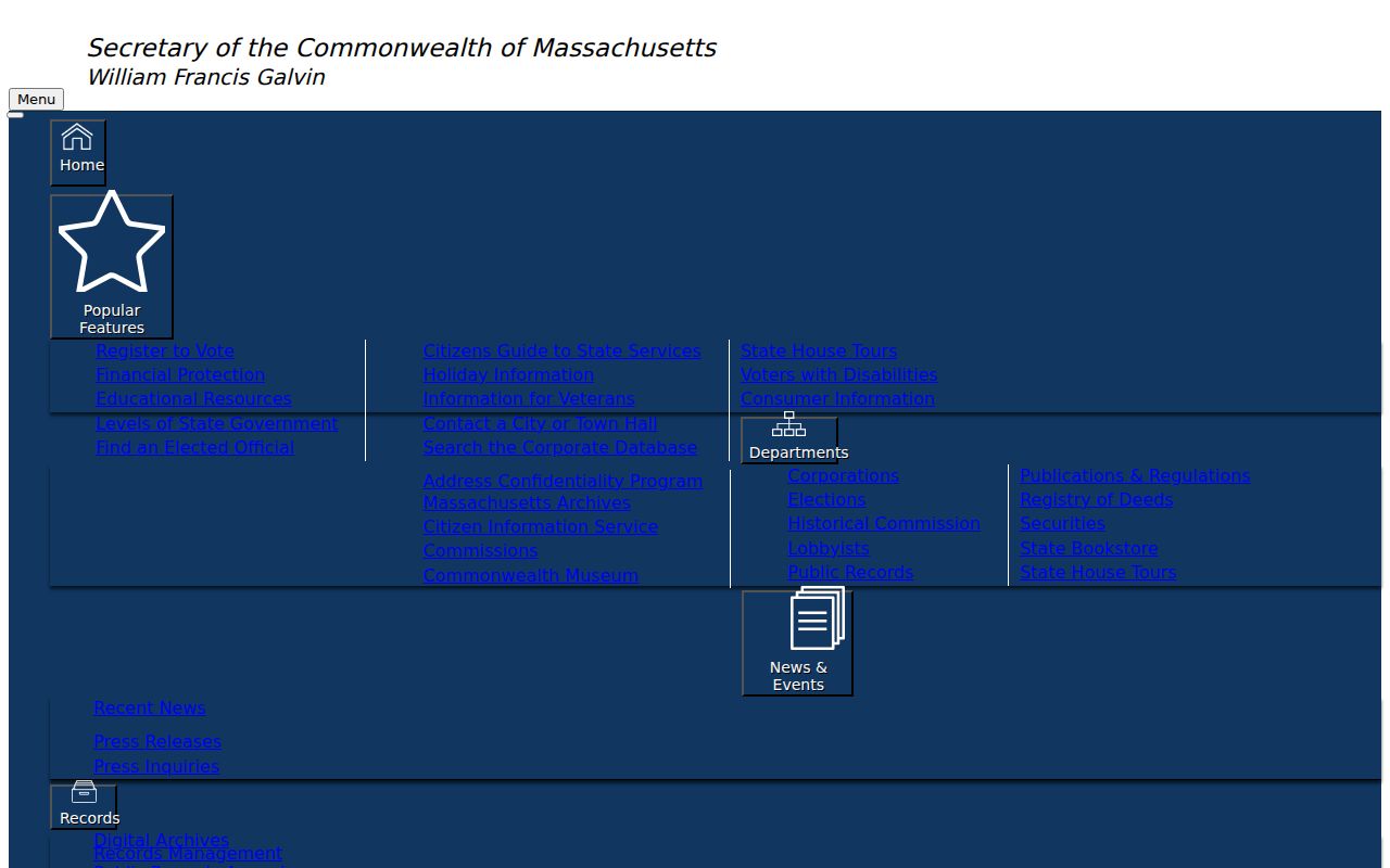 Holyoke neighbors research through Massachusetts business-search fields