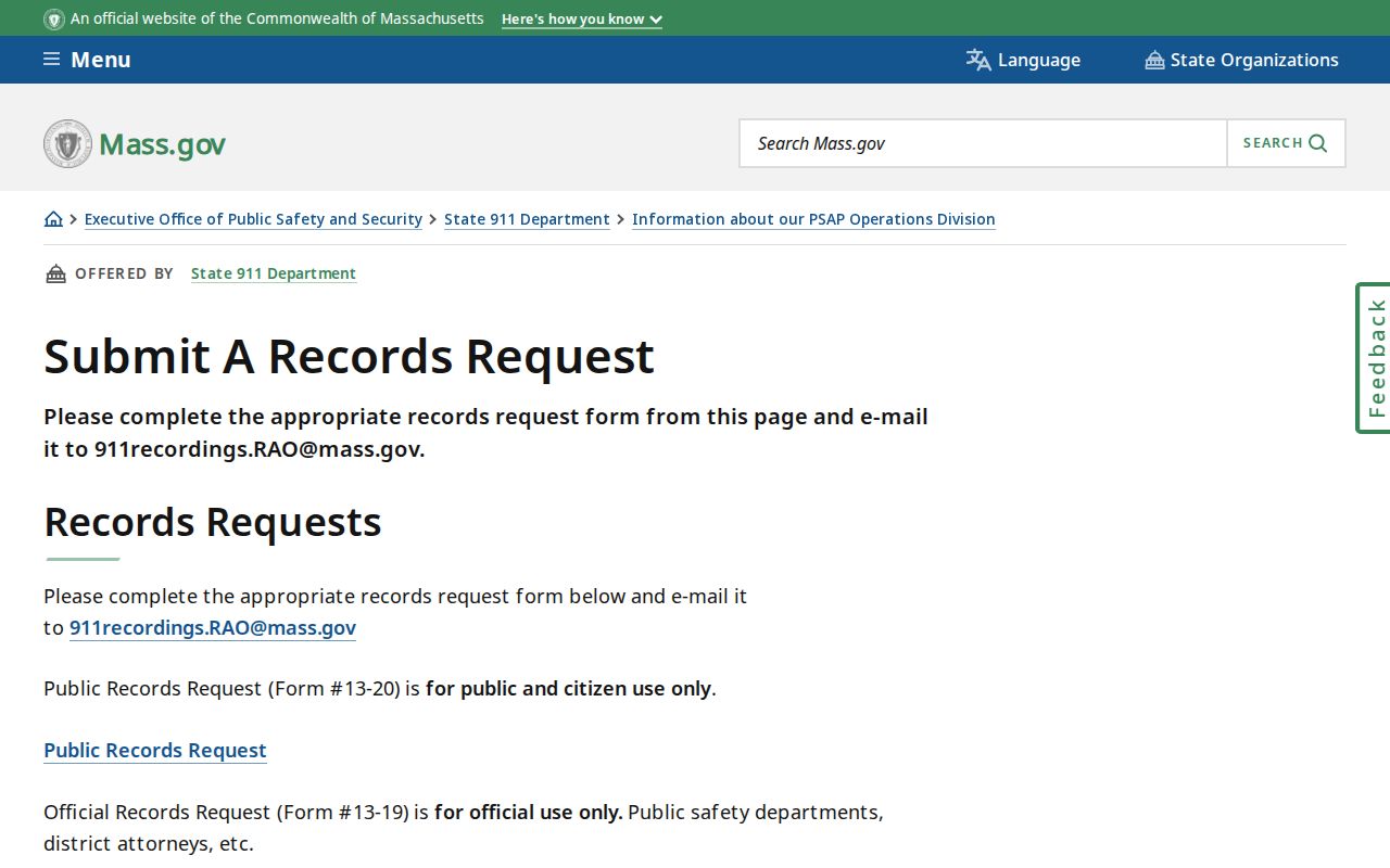 Holyoke residents directory Massachusetts public records request guidance