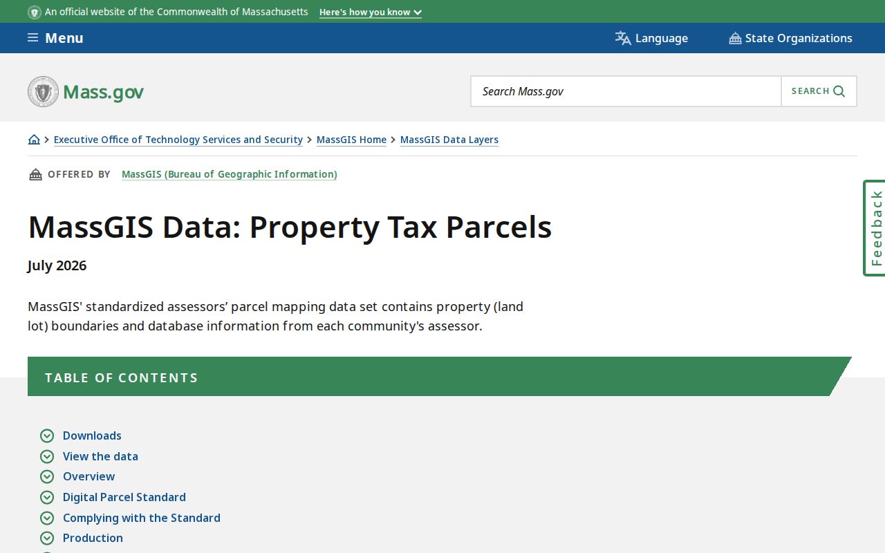Holyoke residents directory MassGIS parcel map